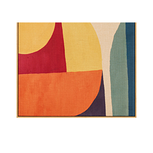TABLEAU FORMES GEOMETRIQUE AVEC CADRE - MULTICOULEUR