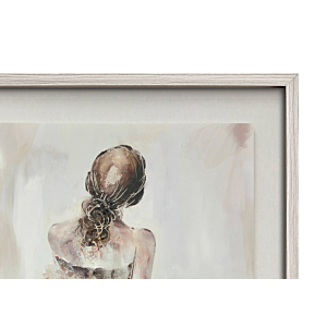 TABLEAU LADY AVEC CADRE - Multicouleur