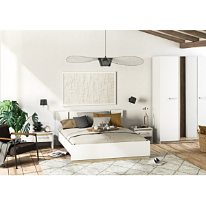 LIT WATSON WHITE SANS SOMMIER - Blanc