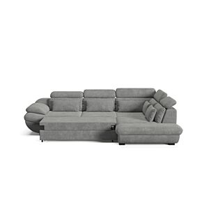 Canapé D'angle Droit INFINITY Avec Fonction lit et rangement - Gris