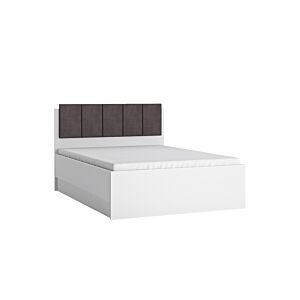 LIT COFFRE LYON 160x200cm - Blanc Lits adulte