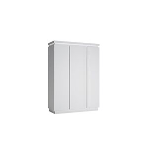 ARMOIRE LYON 3 PORTES OUVRANTES - Blanc Armoires
