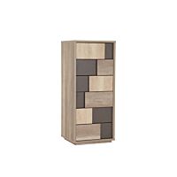 Chiffonnier VOBIS Marron Et Gris