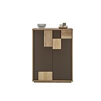 Commode VOBIS 2 portes et 2 tiroirs Marron Clair