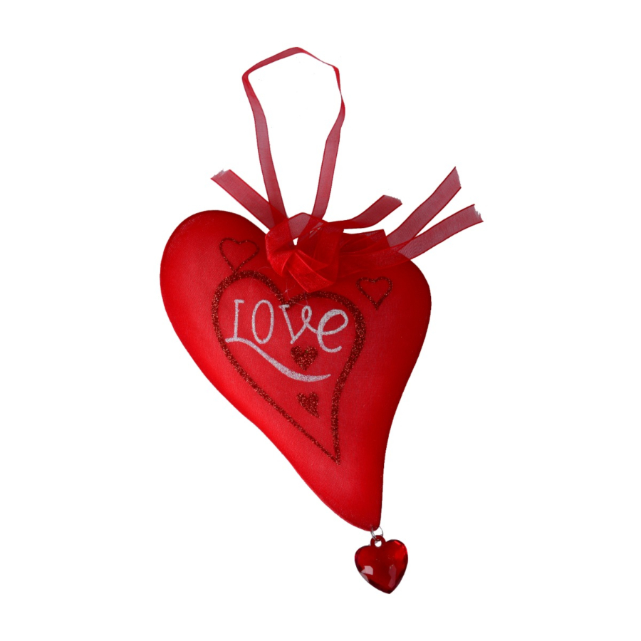 Grand Cœur Saint Valentin - Rouge Décors à accrocher