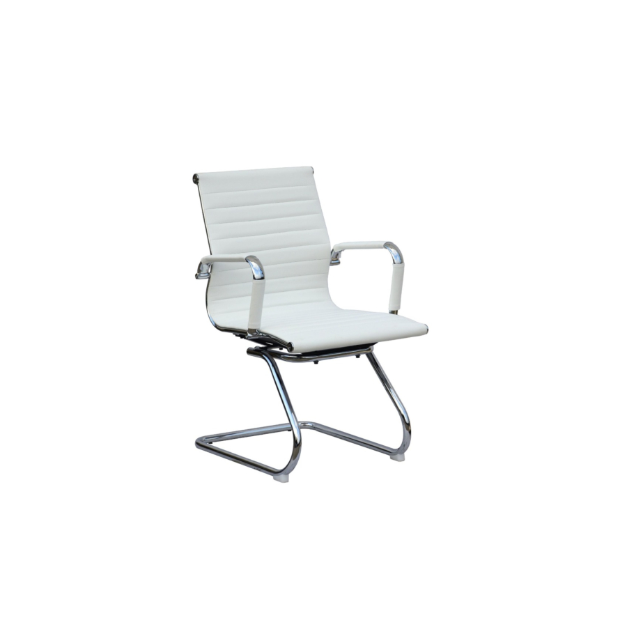 Fauteuil Visiteur BELLA - Blanc Fauteuils Visiteurs