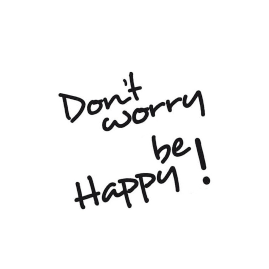Stickers HAPPINESS - Noir Papier peint