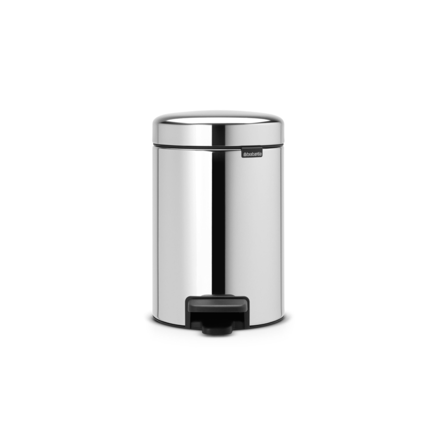 Poubelle À Pedale NEWLCON 3L - Brillant Acier Poubelles de salle de bain