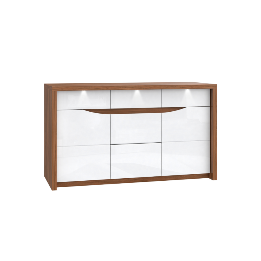 Commode SAINT TROPEZ avec led Blanc Soldes été