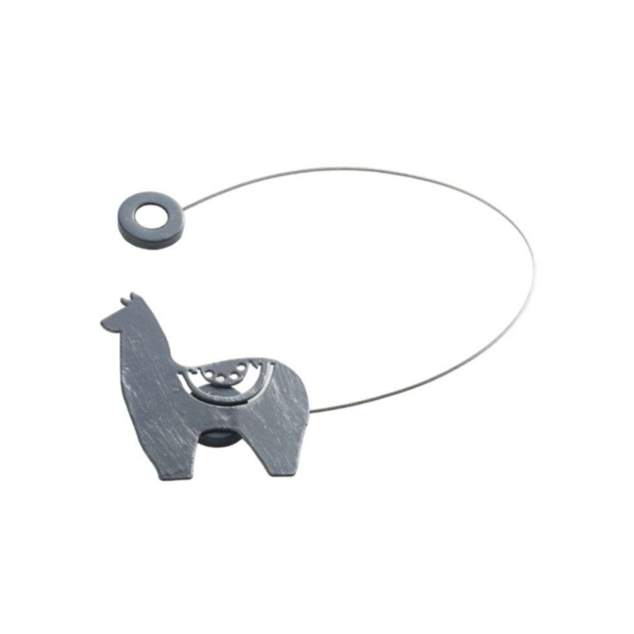 Embrasse Aimantée 30x5,5x6,8cm - Gris Argenté Tringles et accessoires rideaux