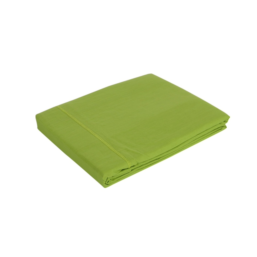 Drap plat POINT BOURDON 240x300cm - Pistache Draps
