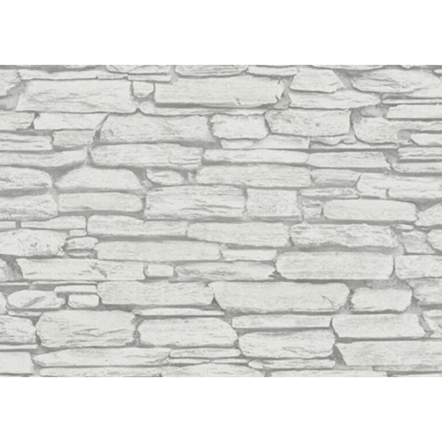 Papier Peint BELINDA BRIQUE - Gris Papier peint