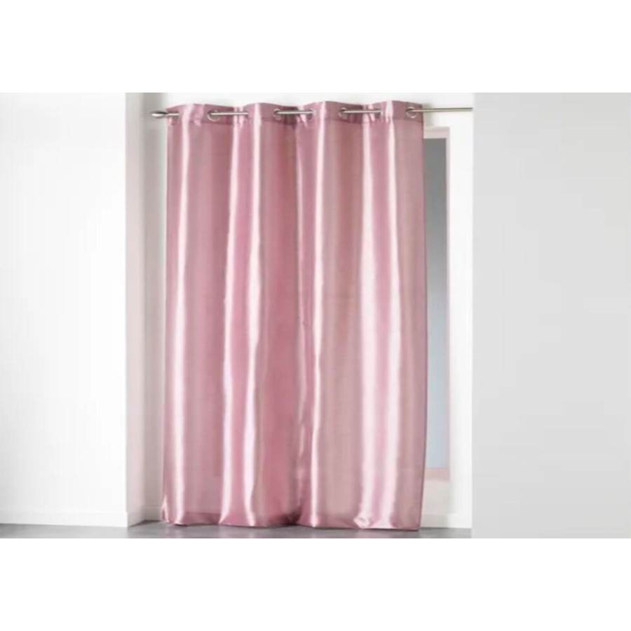 Rideau À Œillets 140x280cm - Rose Rideaux