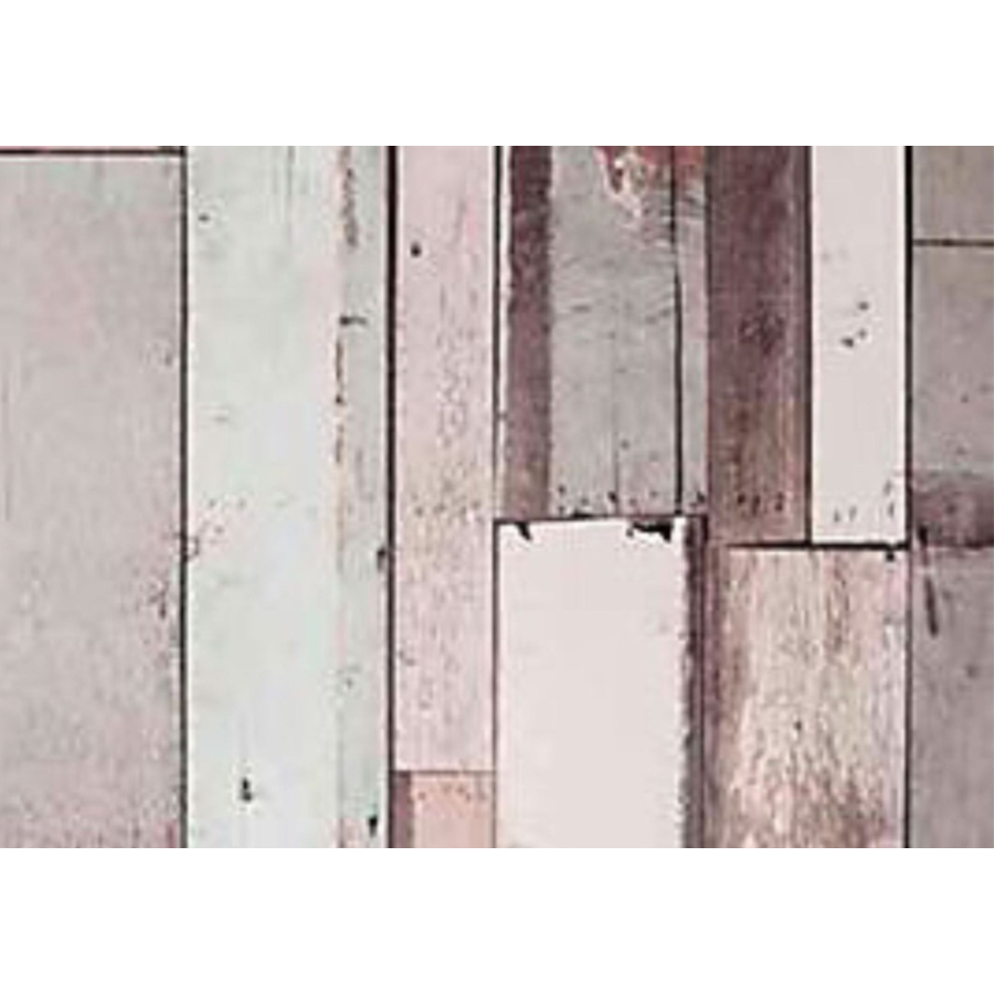 Papier Peint Bois - Gris / Rose Papier peint
