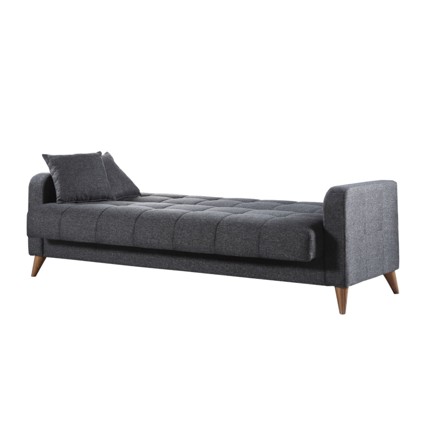 Canapé Lit LATIKA Avec 2 Coussins Et Coffre Sofa