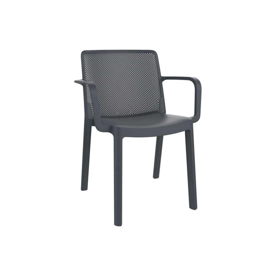 Chaise FRESH Avec Accoudoir - Anthracite Soldes été vague 2