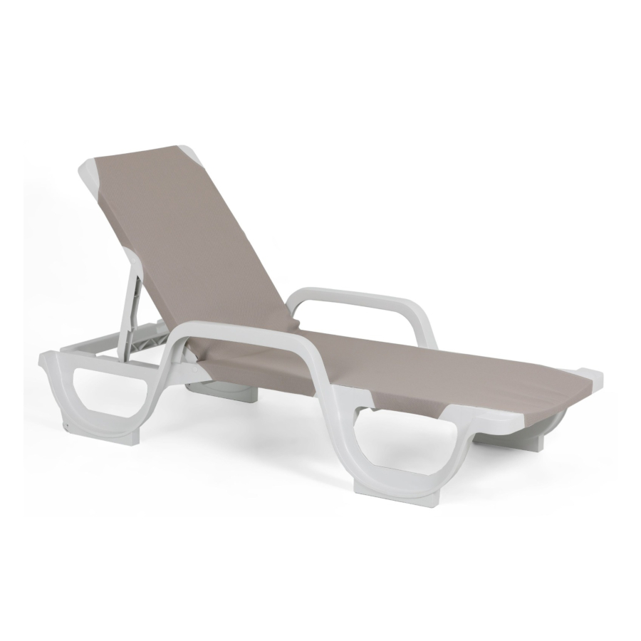 Bain de Soleil LENA - Taupe / Blanc Soldes été vague 2