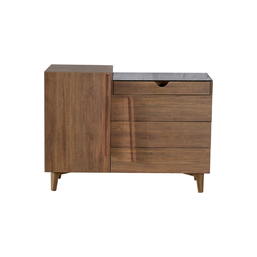 Commode CARPINUS - Chêne Foncé Chambre double