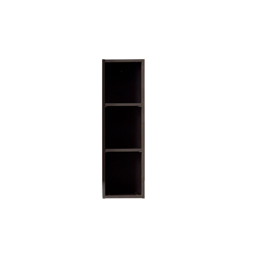Etagère Murale Verticale FLEMENS P249mm - Taupe / Chêne Vitrines Et Étagères