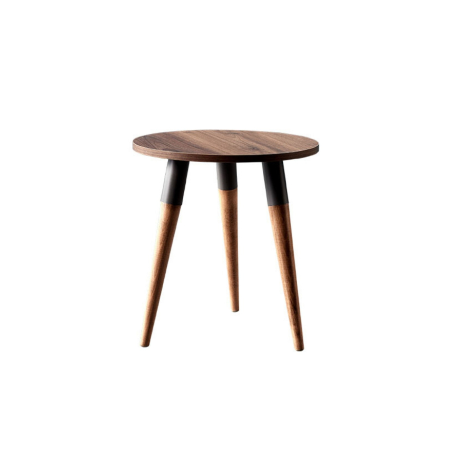 Table De Coin FLEMENS 45x45x51cm - Taupe / Chêne Soldes été vague 2