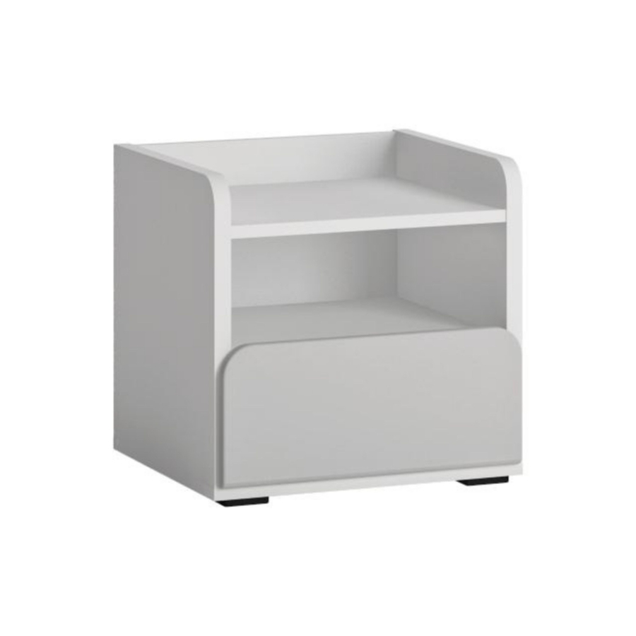 Table De Chevet FLEXI - Blanc / Gris Clair Chambre enfant