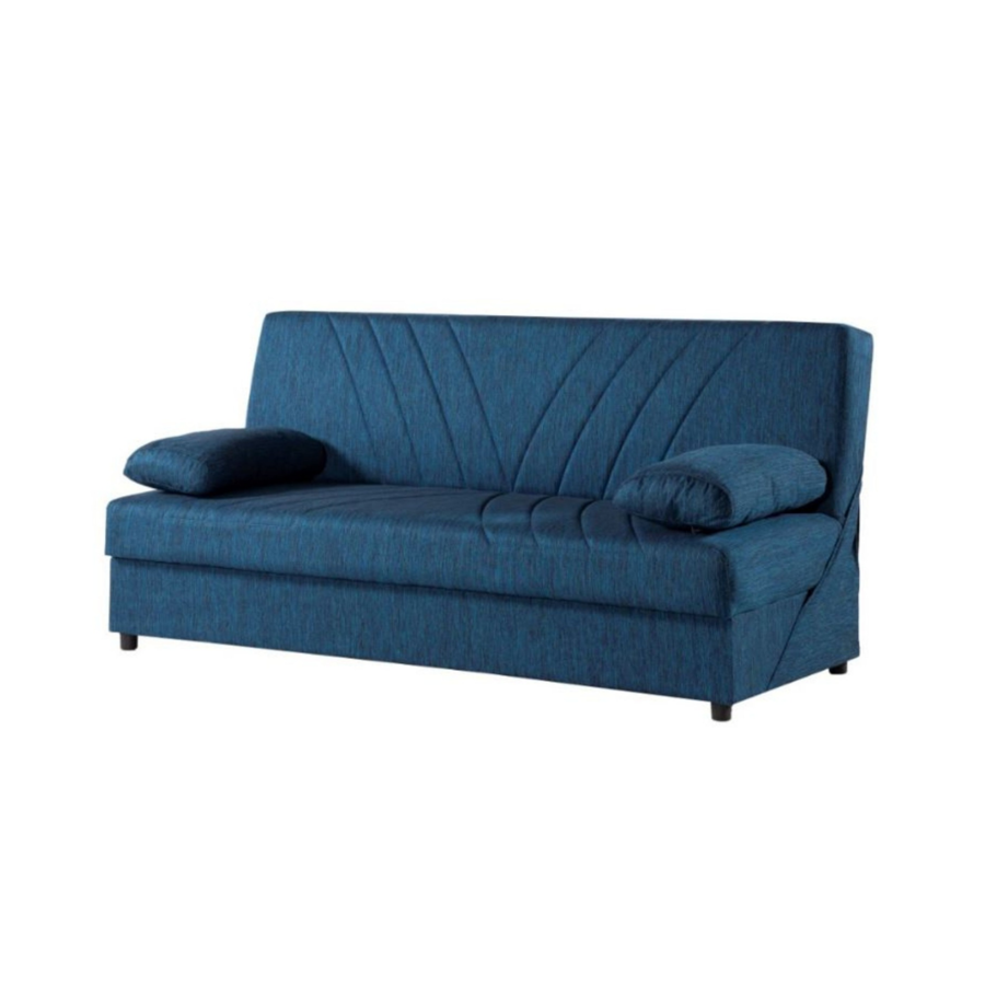 Canapé-Lit NEW FIJI + Coffre Et 2 Coussins - Bleu Sofa