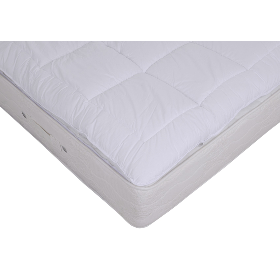Surmatelas CONFORT+ 140x200cm - Blanc Textile blanc