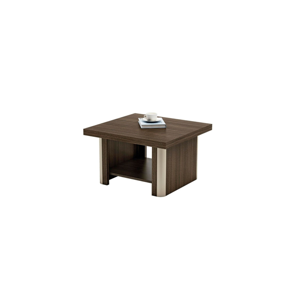 Table De Café LUXURY 60x60x50cm - Chêne Foncé SOLDES BUREAUTIQUE PRO