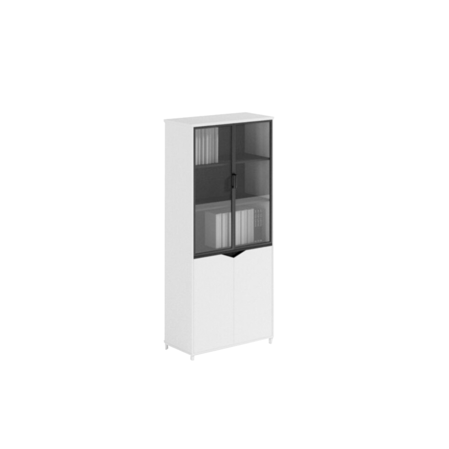 Elément De Rangement Haut Shiraz Avec 2 Portes - Blanc Mobilier Pro