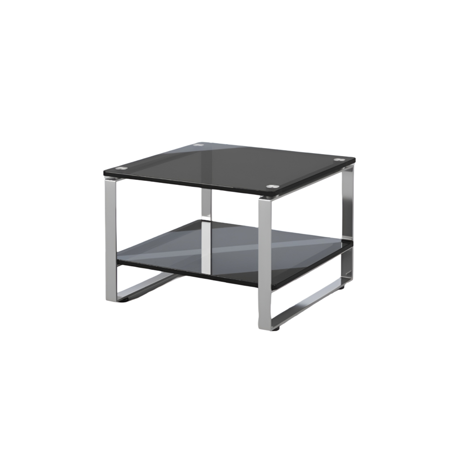 Table Café Carré SANTO - Noir SOLDES BUREAUTIQUE PRO