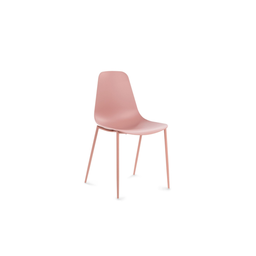 Chaise SHIRLEY-1661 - Rose Fauteuils Visiteurs