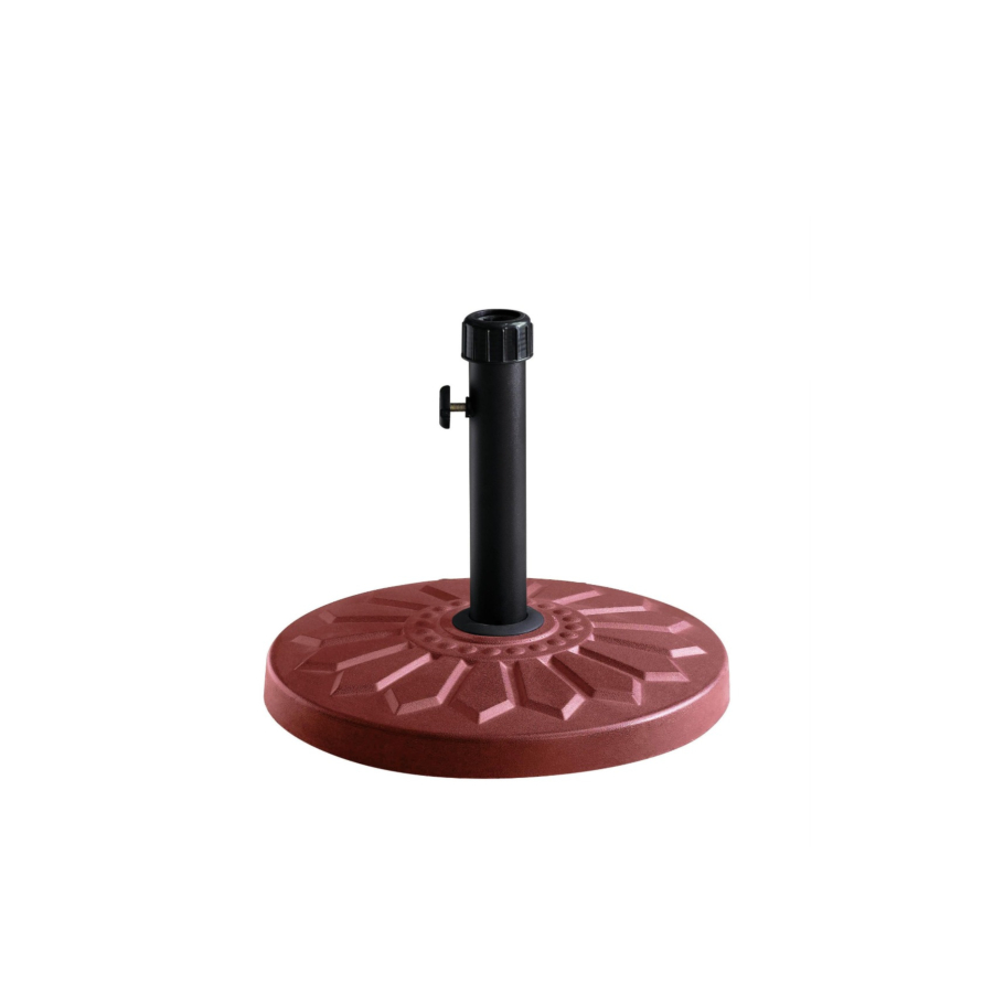 Base Parasol 13 Kg Ronde - Rouge Meubles jardin