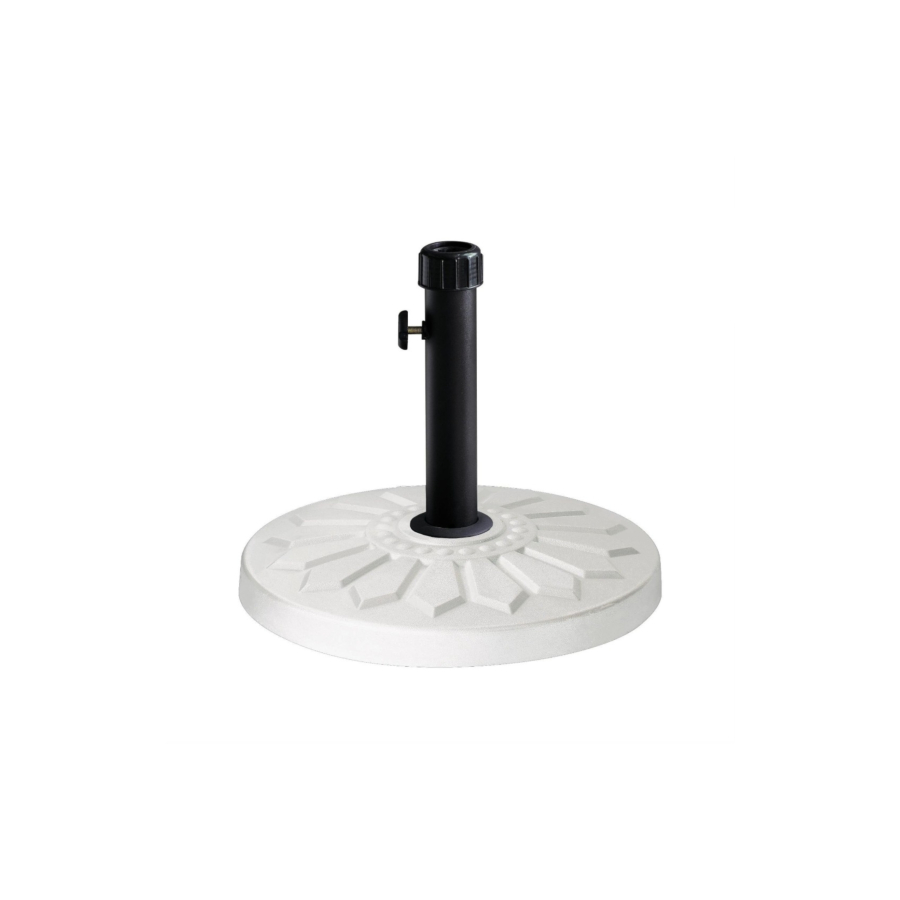Base Parasol 13 Kg Ronde - Blanc Meubles jardin