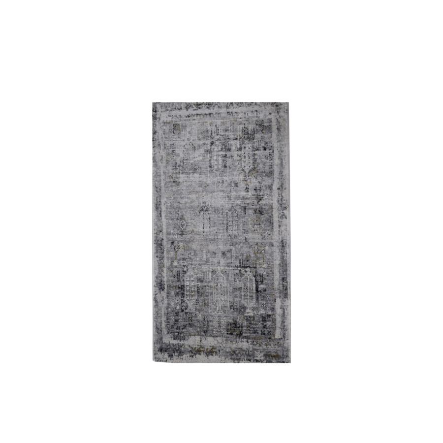 TAPIS ROYAL 80x150cm Vintage - Gris Tapis descente de lit