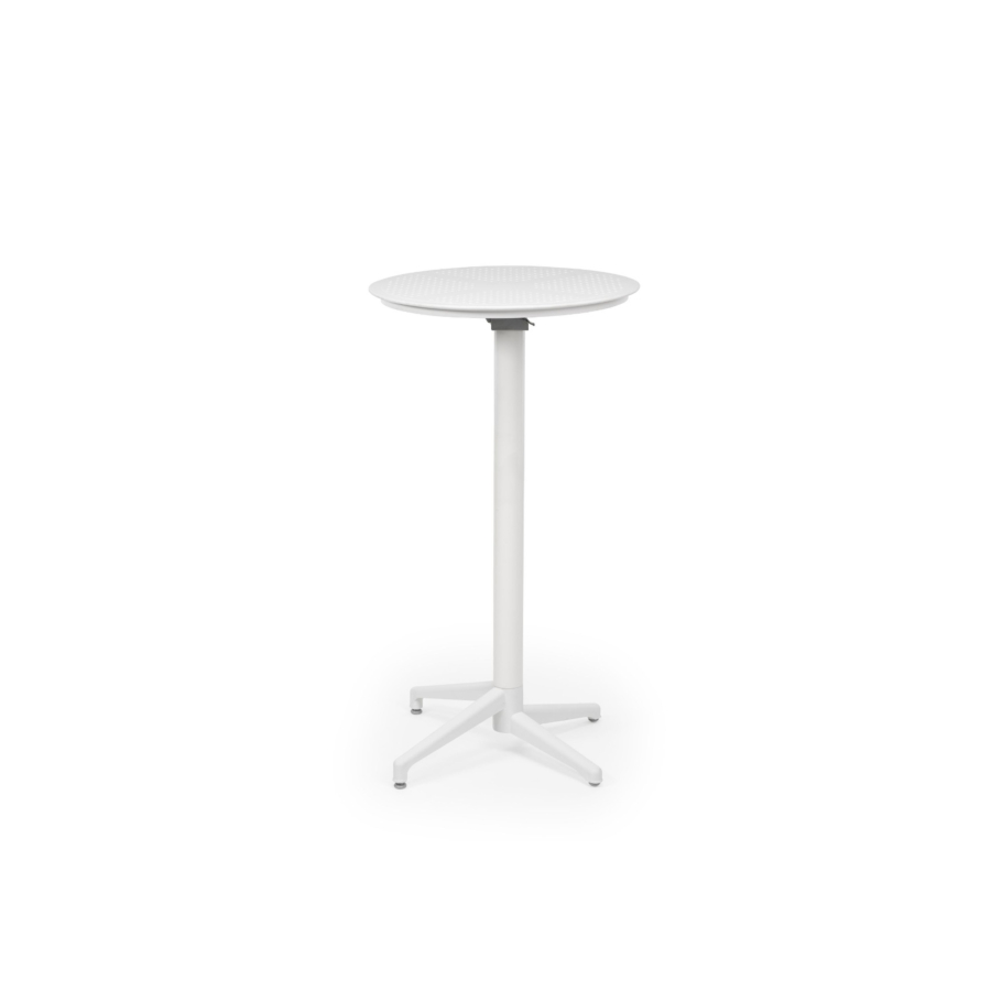 Table Haute MOON Ronde Pliable - Blanc Soldes été vague 2
