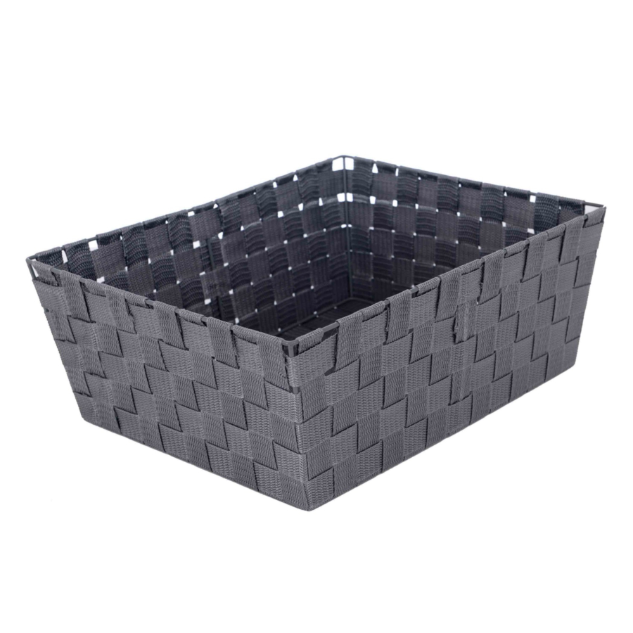Panière Dressing Tressée 31,5x39x15cm - Gris Paniers et corbeilles