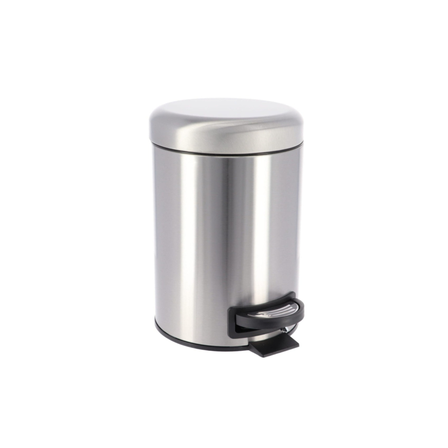 Poubelle Frein De Chute 3L - Gris Poubelles de salle de bain