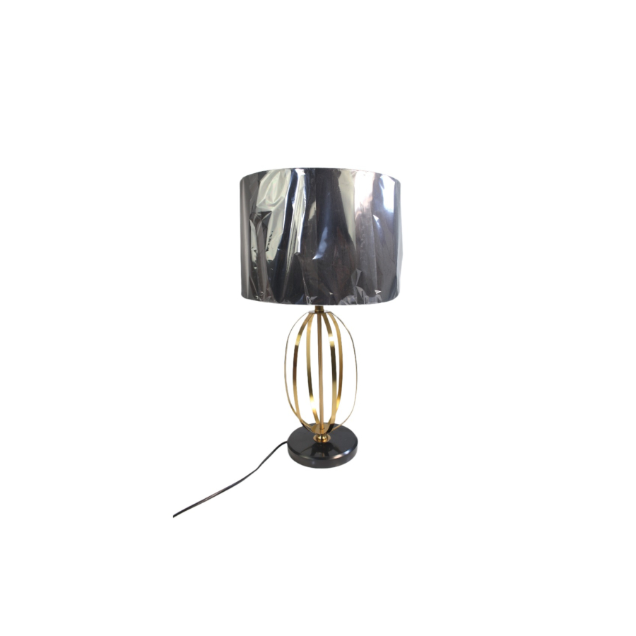 Lampe De Table En Métal 33x59cm - Noir / Doré Lampe de table