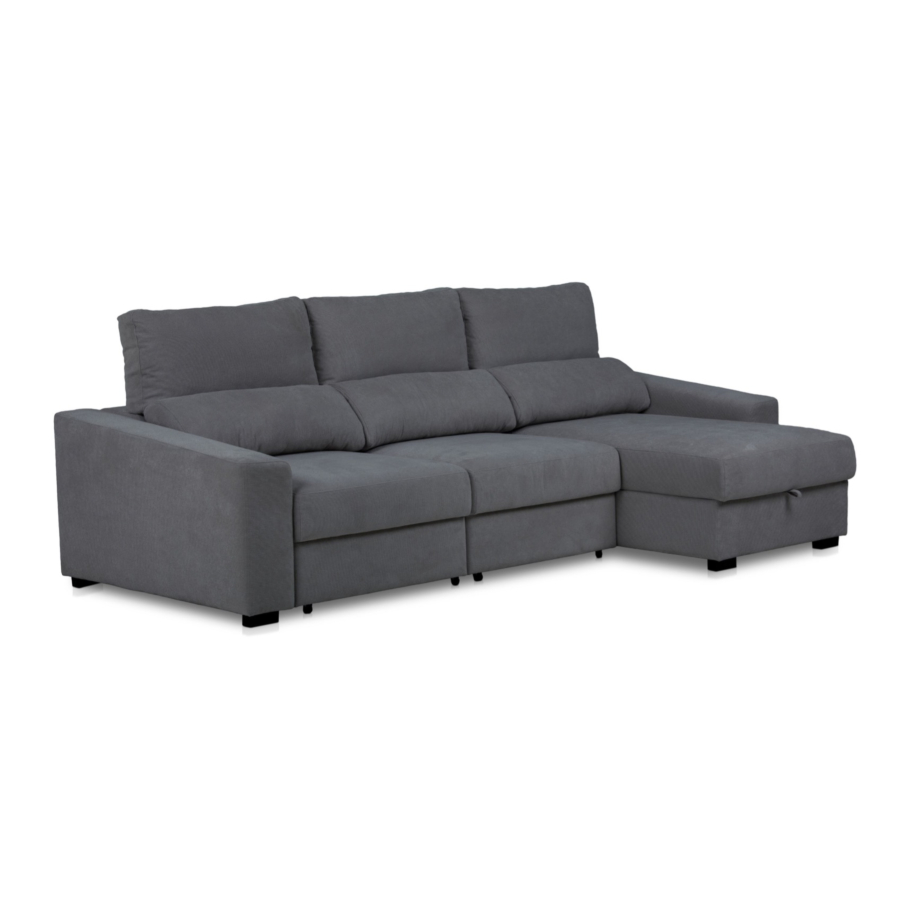 Canapé REYNO - Gris Foncé Soldes été