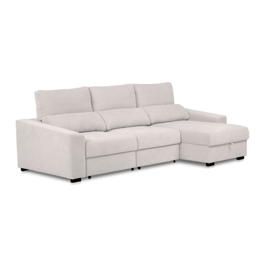 Canapé Réversible REYNO + Fonction lit Et Rangement Soldes été