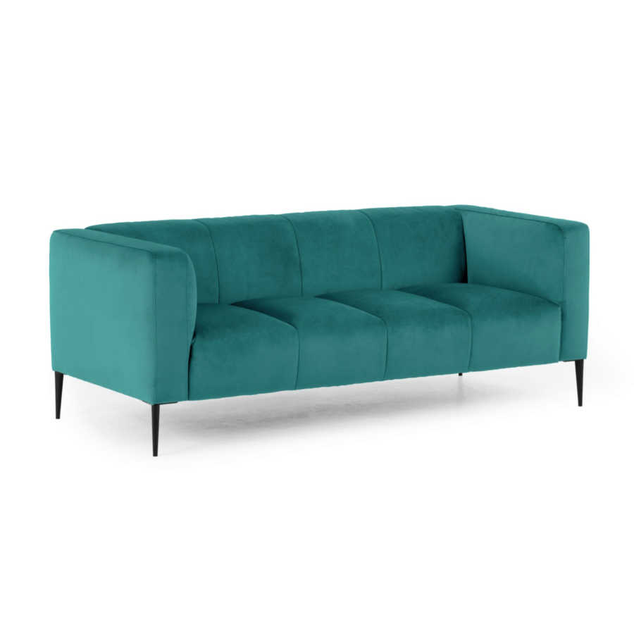 Canapé 3 Places MABELLE - Vert Pétrole Sofa-printemps