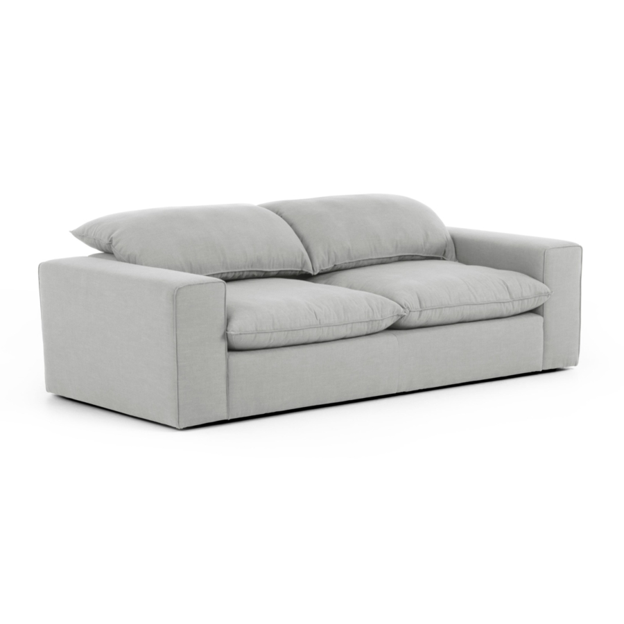 Canapé 3 Places MOORA - Gris Clair Sofa