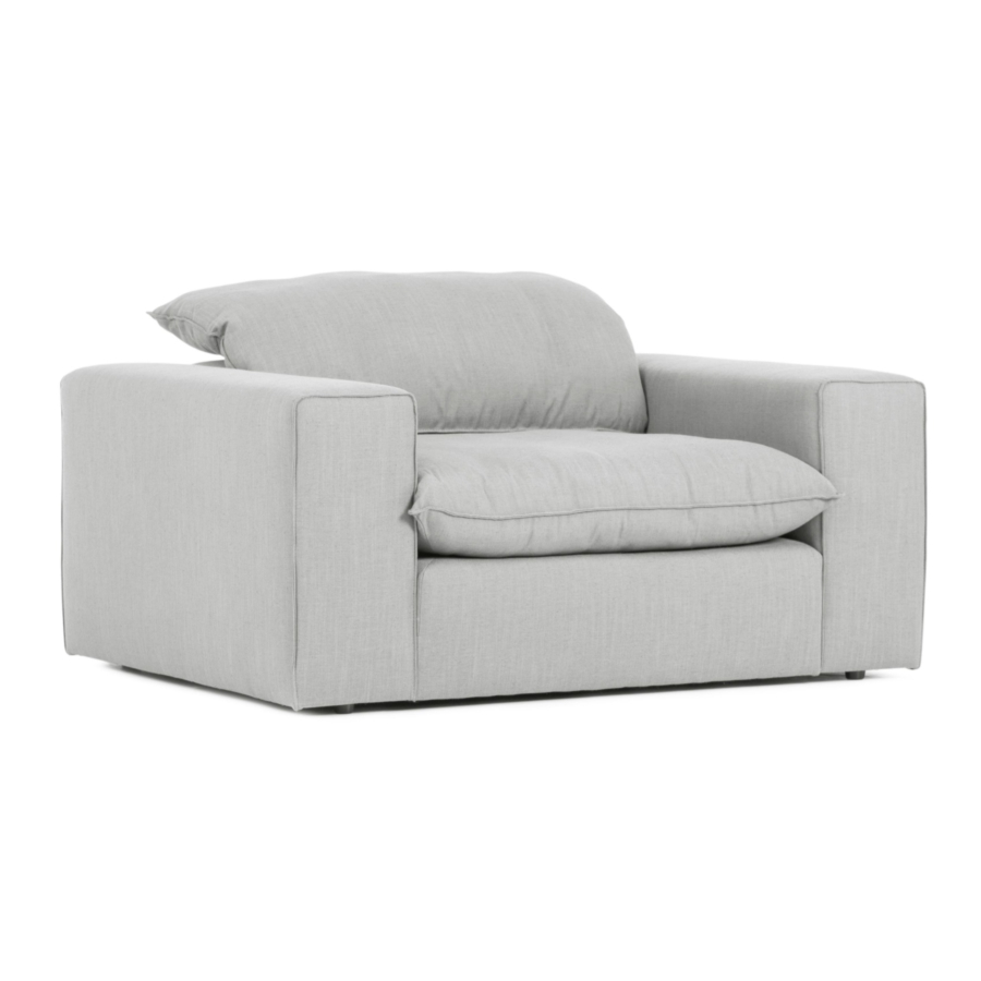 Fauteuil MOORA - Gris Clair Sofa