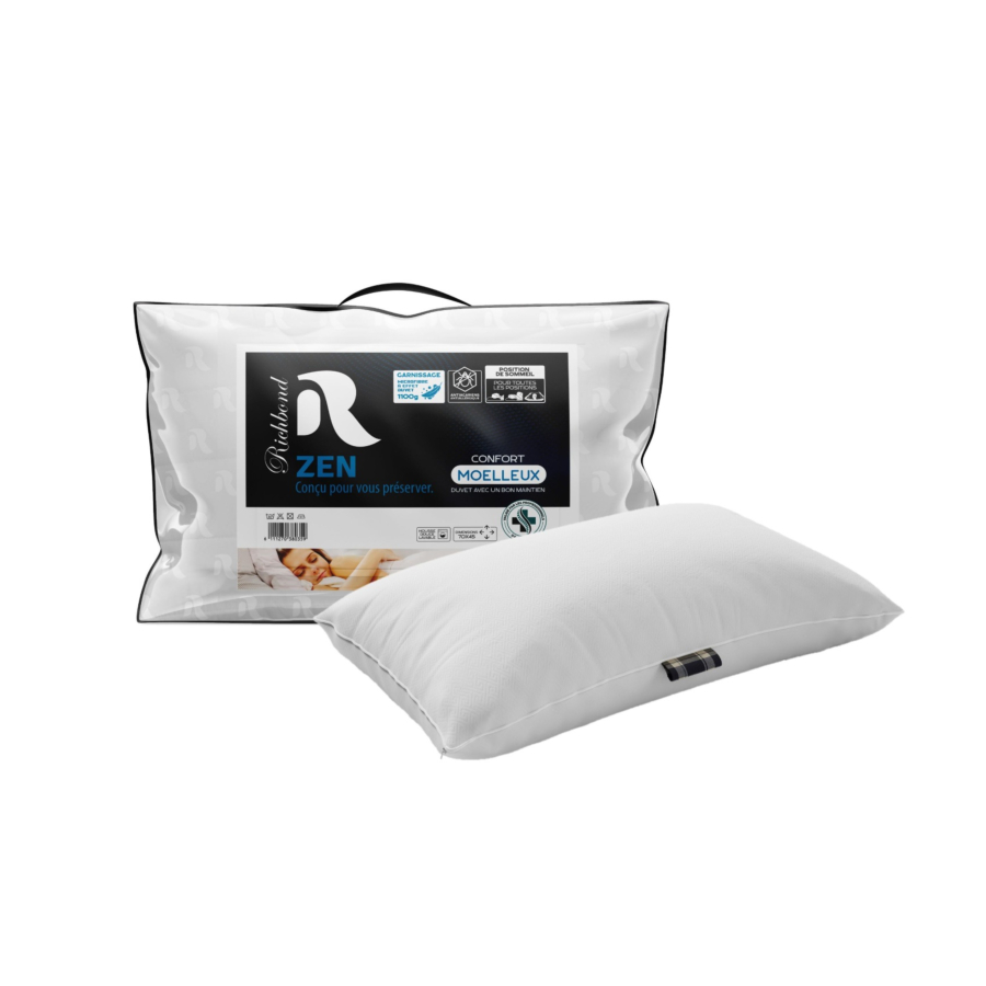 Oreiller RICHBOND ZEN Moelleux 70x45cm - Blanc Accessoires
