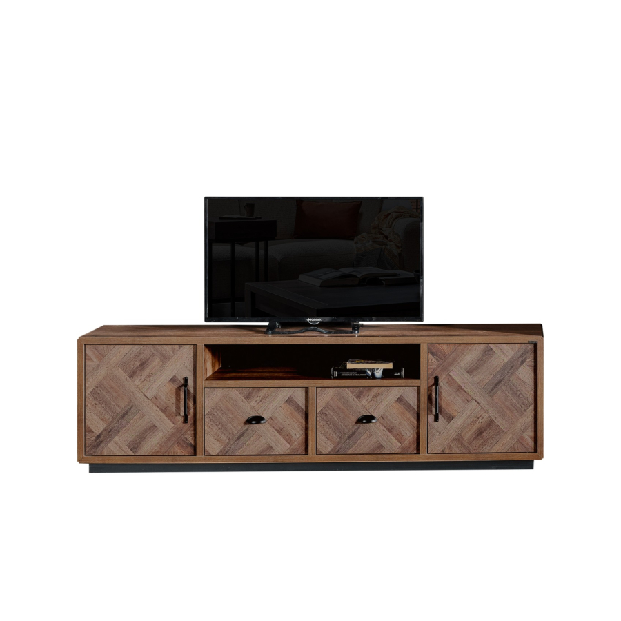 Meuble TV HARDY - Marron Meuble TV