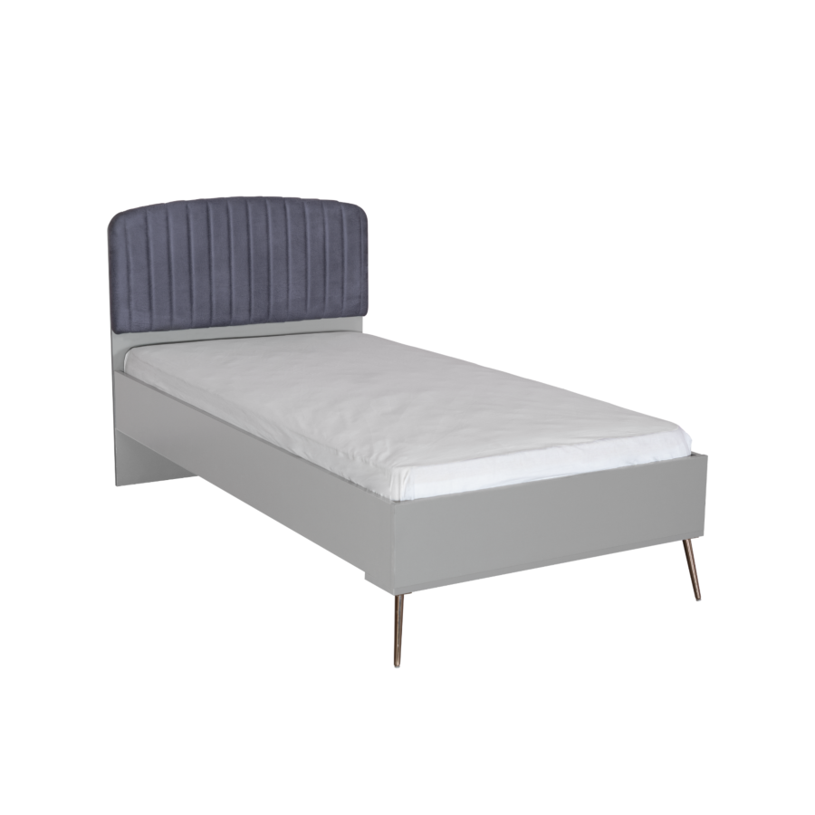 Lit AIDA Avec Sommier - Gris / Bleu Lits enfant
