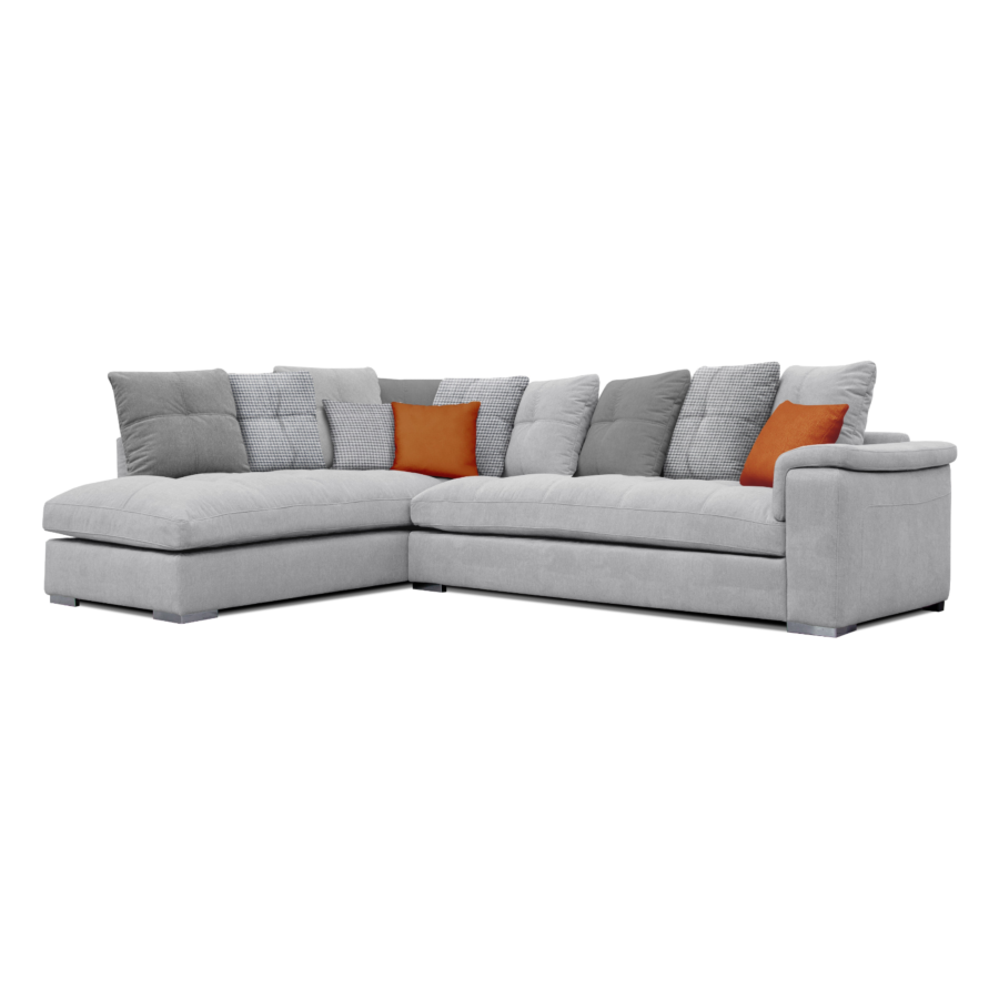 Canapé d'Angle Gauche NEW EVANS - Gris Promos printemps
