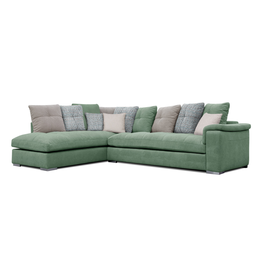 Canapé d'Angle Gauche NEW EVANS - Vert Promos printemps