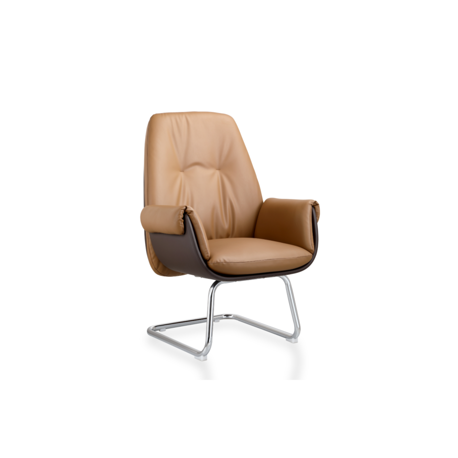 Fauteuil Visiteur NEW ORCUS - Marron Fauteuils Visiteurs