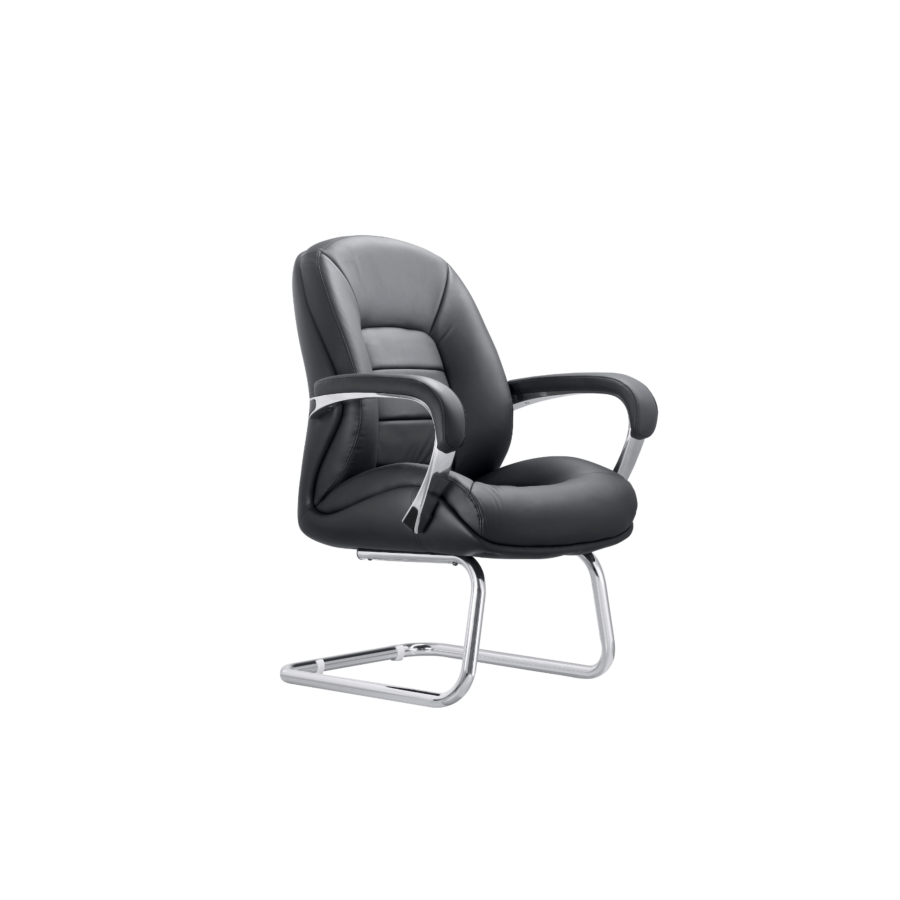 Fauteuil Visiteur OVERFLOWING - Noir Fauteuils Visiteurs